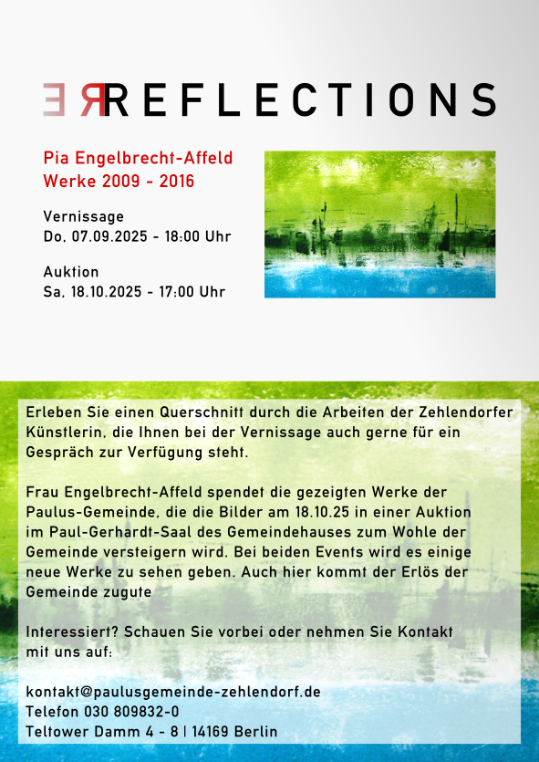 Bilderausstellung im Gemeindehaus